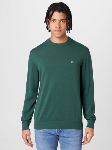 Coupe regular Pull-over LACOSTE en vert : devant