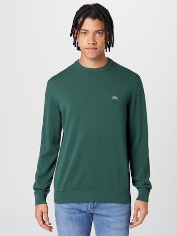 Coupe regular Pull-over LACOSTE en vert : devant