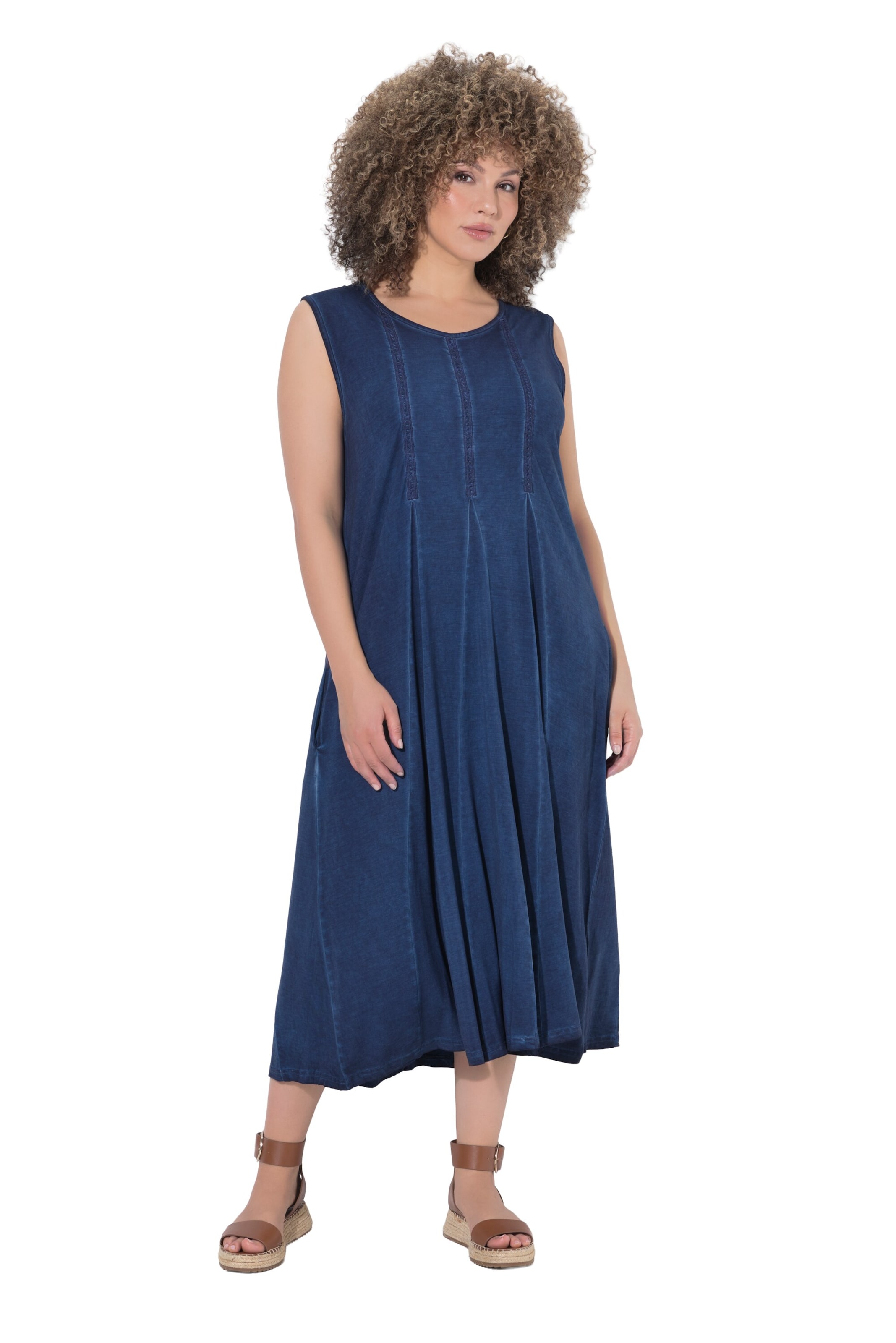 Ulla Popken Kleid in Blau: Vorderseite