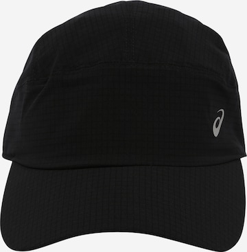 juoda ASICS Sportinė kepurė: priekis