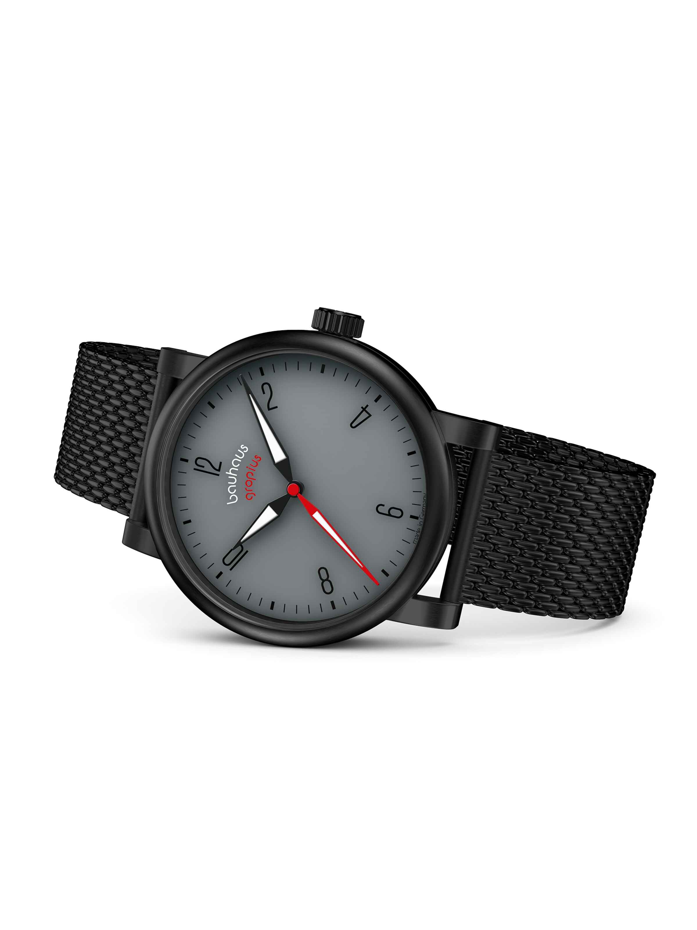 WALTER GROPIUS Analog Watch 'KONTUR' in Black
