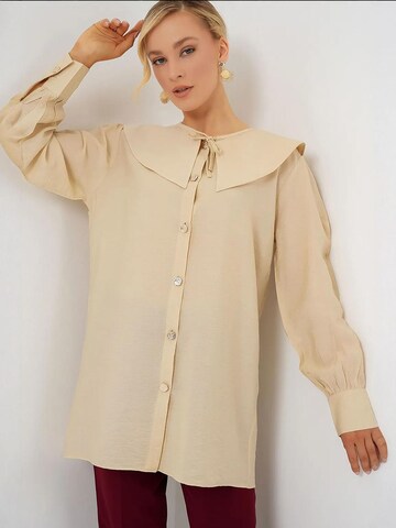 Bigdart Blouse in Beige: front