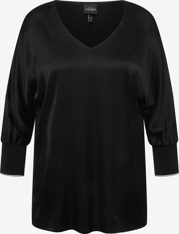 Ulla Popken Blouse in Zwart: voorkant