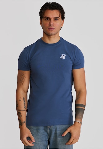 Maglietta 'Essentials' di SikSilk in blu: frontale