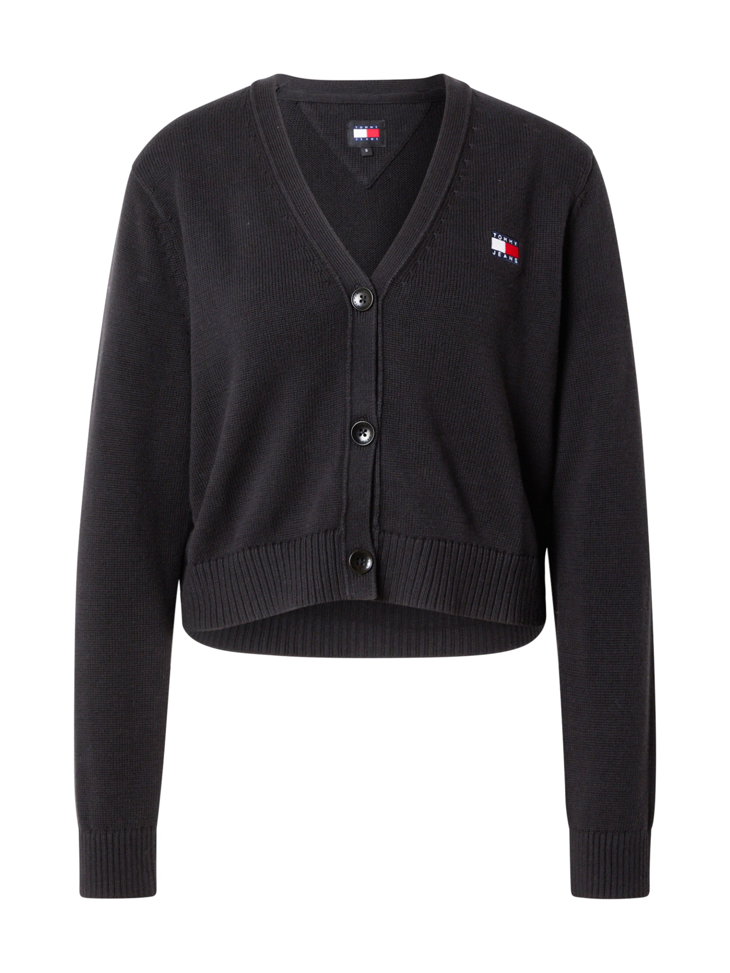 Giacchetta 'ESSENTIAL' di Tommy Jeans in nero: frontale