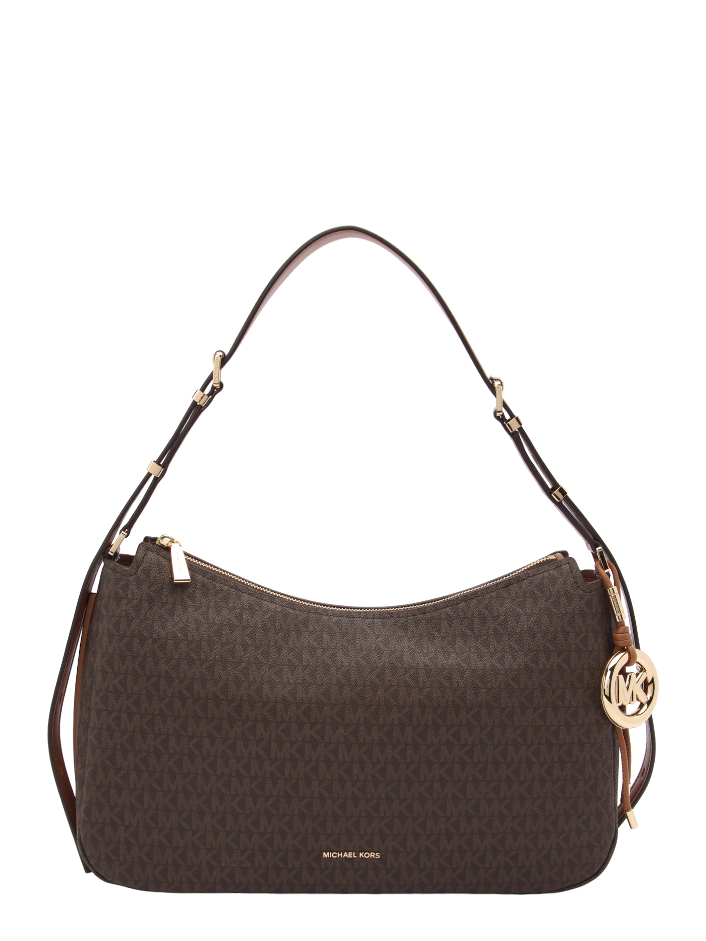 MICHAEL Michael Kors Axelremsväska i brun: framsida