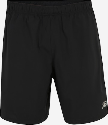 Regular Pantalon de sport 'Core Run 7' new balance en noir : devant