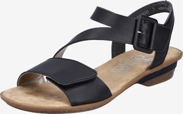 Rieker Sandal i svart: framsida