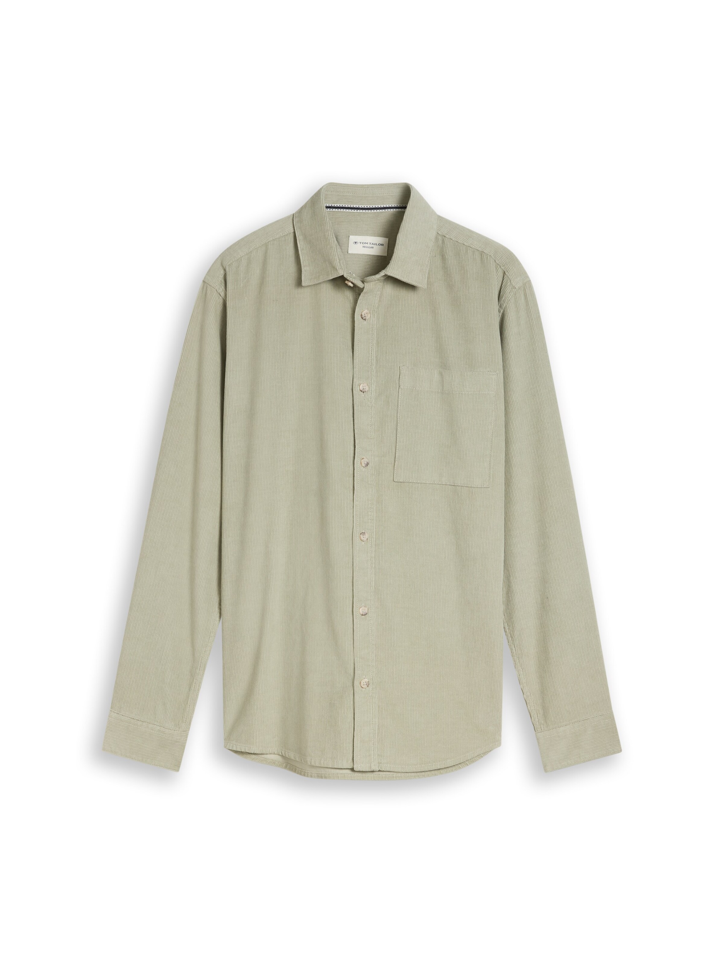 TOM TAILOR Regular fit Overhemd in Groen: voorkant