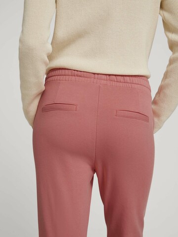 TOM TAILOR Tapered Pants in Pink
