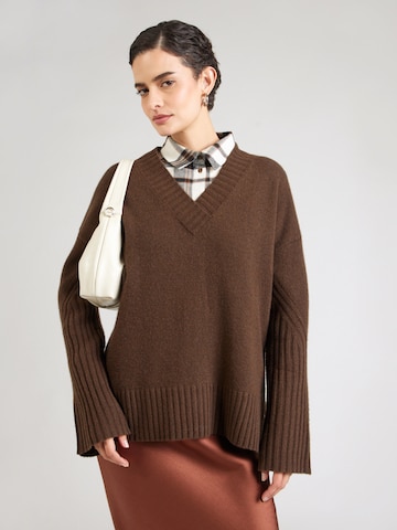 UNITED COLORS OF BENETTON Sweater in Brown: front