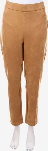 STREET ONE Kunstlederhose XXL x 28 in Beige: predná strana