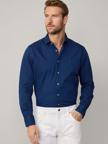 Hackett London Regular Fit Hemd in Blau: Vorderseite