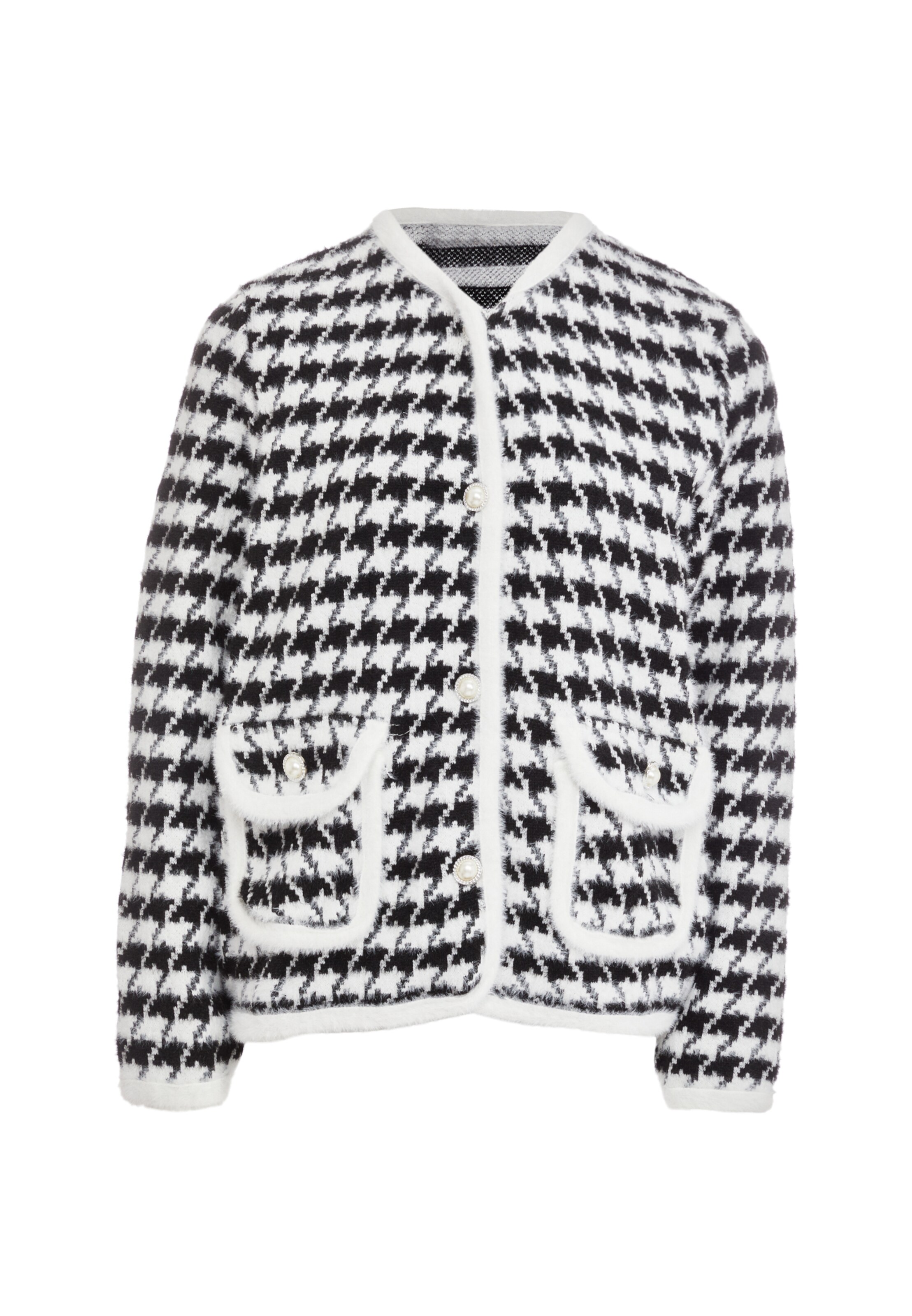 CARNEA Knit cardigan in White: front