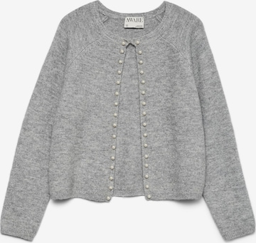 VERO MODA Knit Cardigan 'AWMAGALENE' in Grey: front