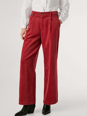Wide Leg Pantalon à pince 'Danna' Pepe Jeans en marron : devant
