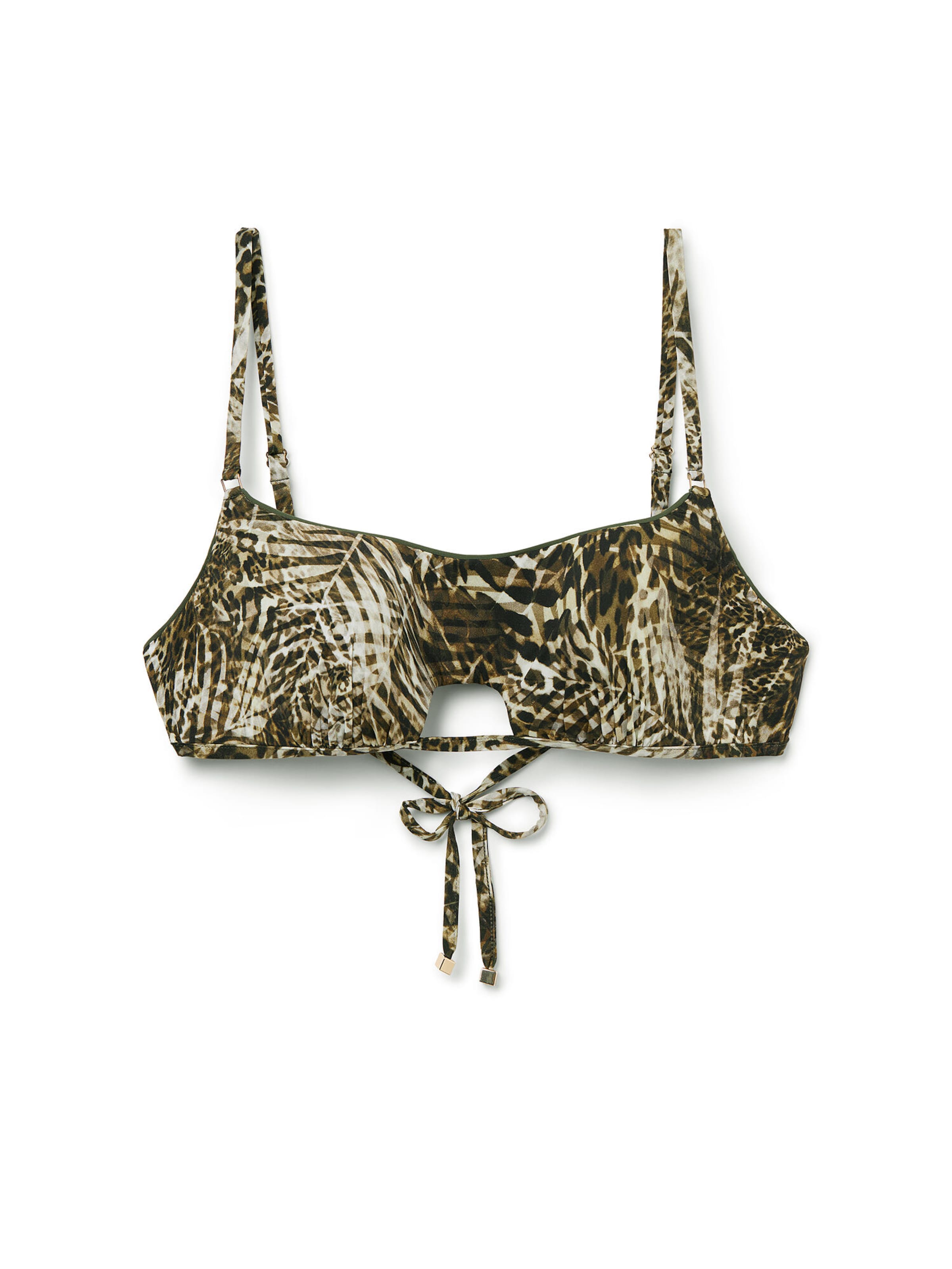 CALZEDONIA Bandeau Bikini Top in Mixed colors: front