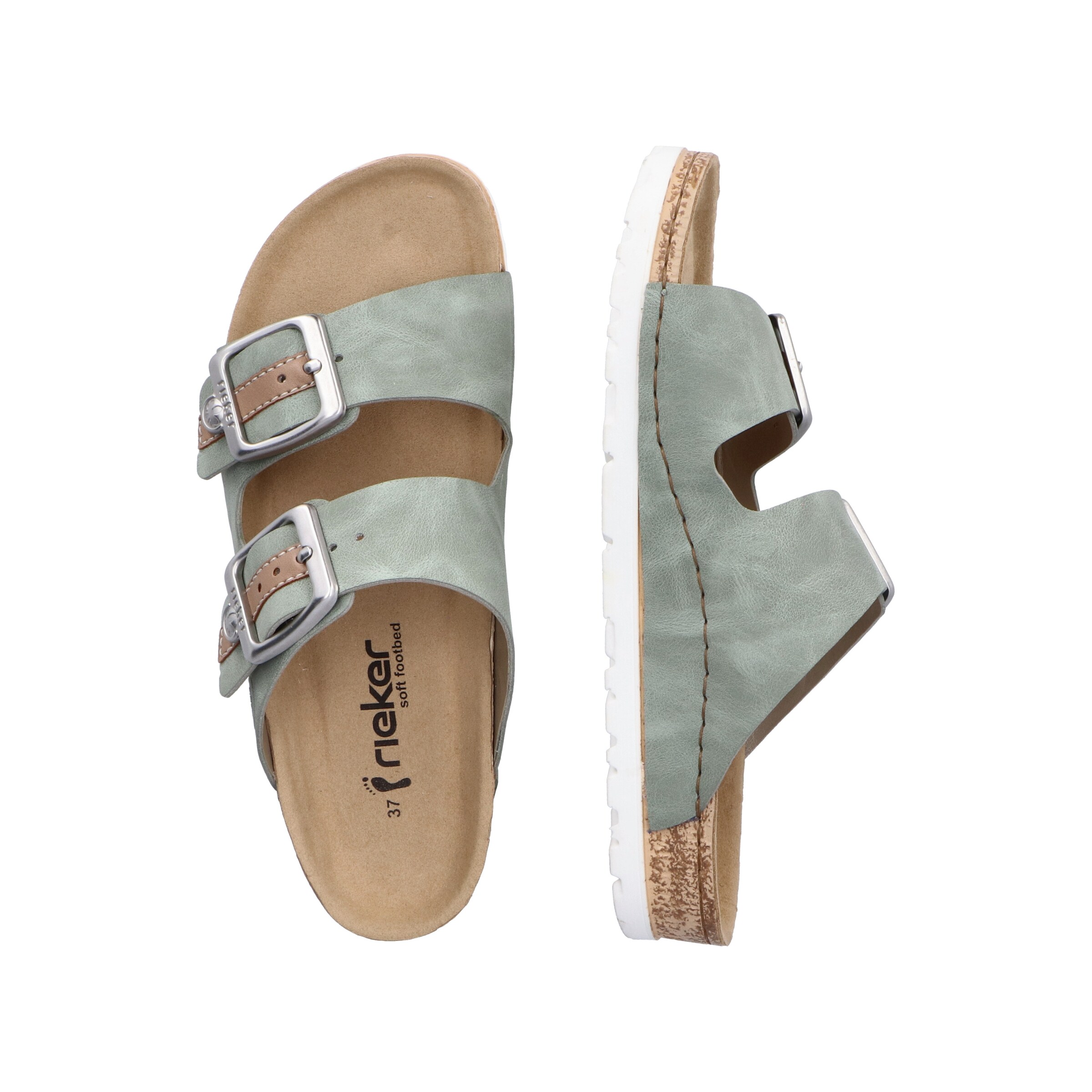 Rieker Mules in Green