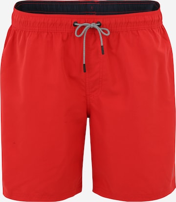 Jack & Jones Plus Board Shorts 'Fiji' in Red: front