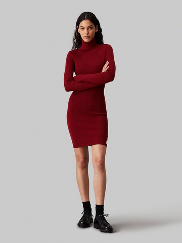 Calvin Klein Jeans Knit dress in Red