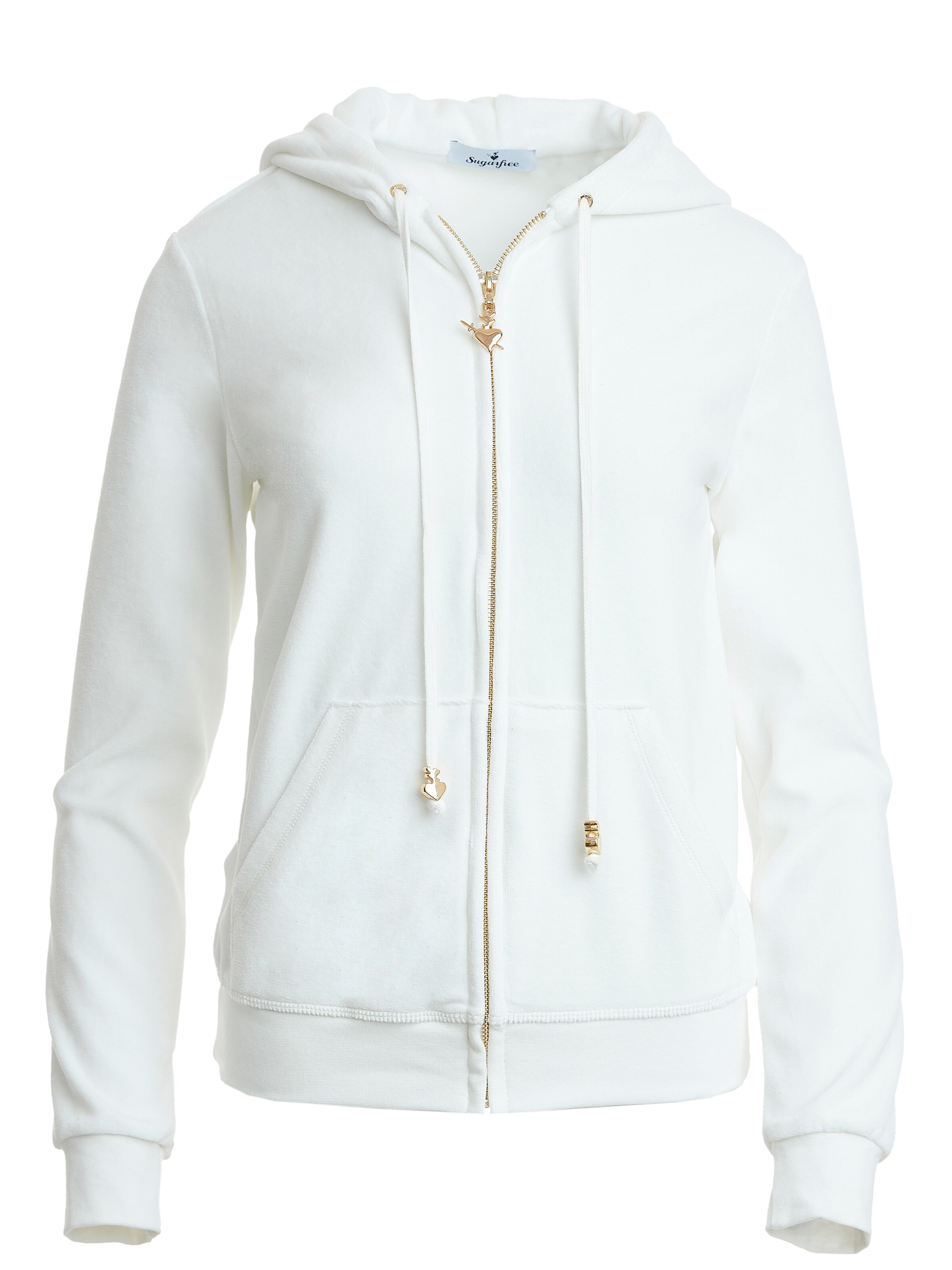 Sugarfree Sweat jacket in White: front