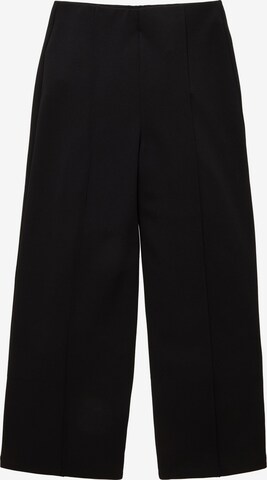 TOM TAILOR DENIM Wide leg Pants in Black: front