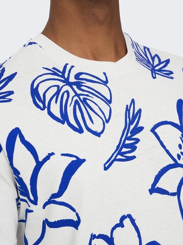 Only & Sons T-Shirt 'ADAM' in Weiß