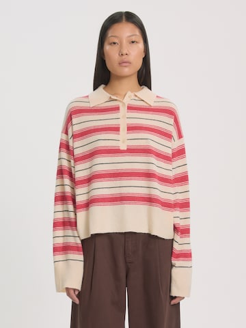 EDITED Sweter 'Gerit Jumper' w kolorze szary: przód