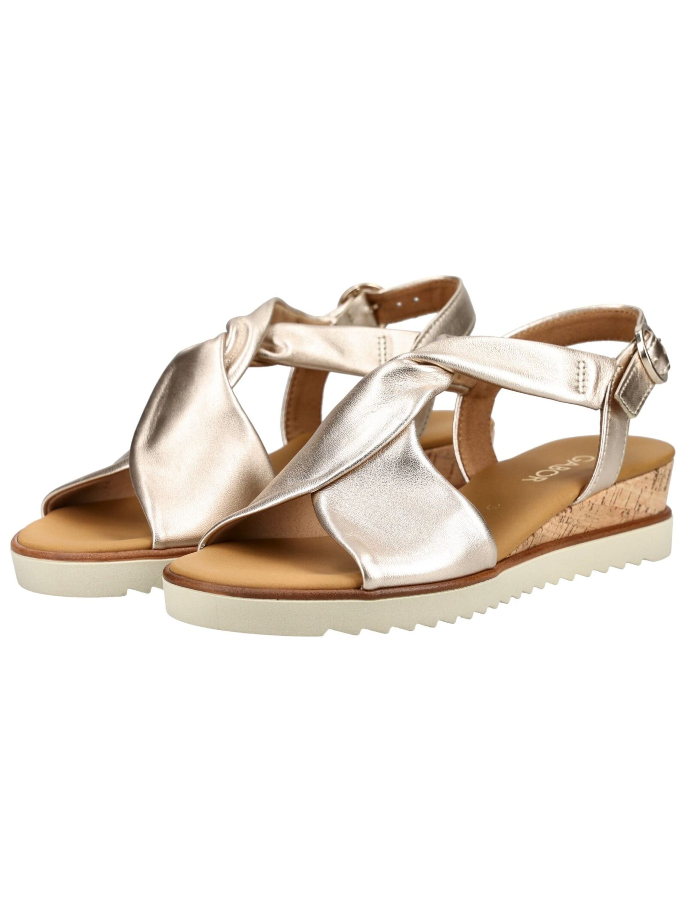 GABOR Sandalen met riem in Goud