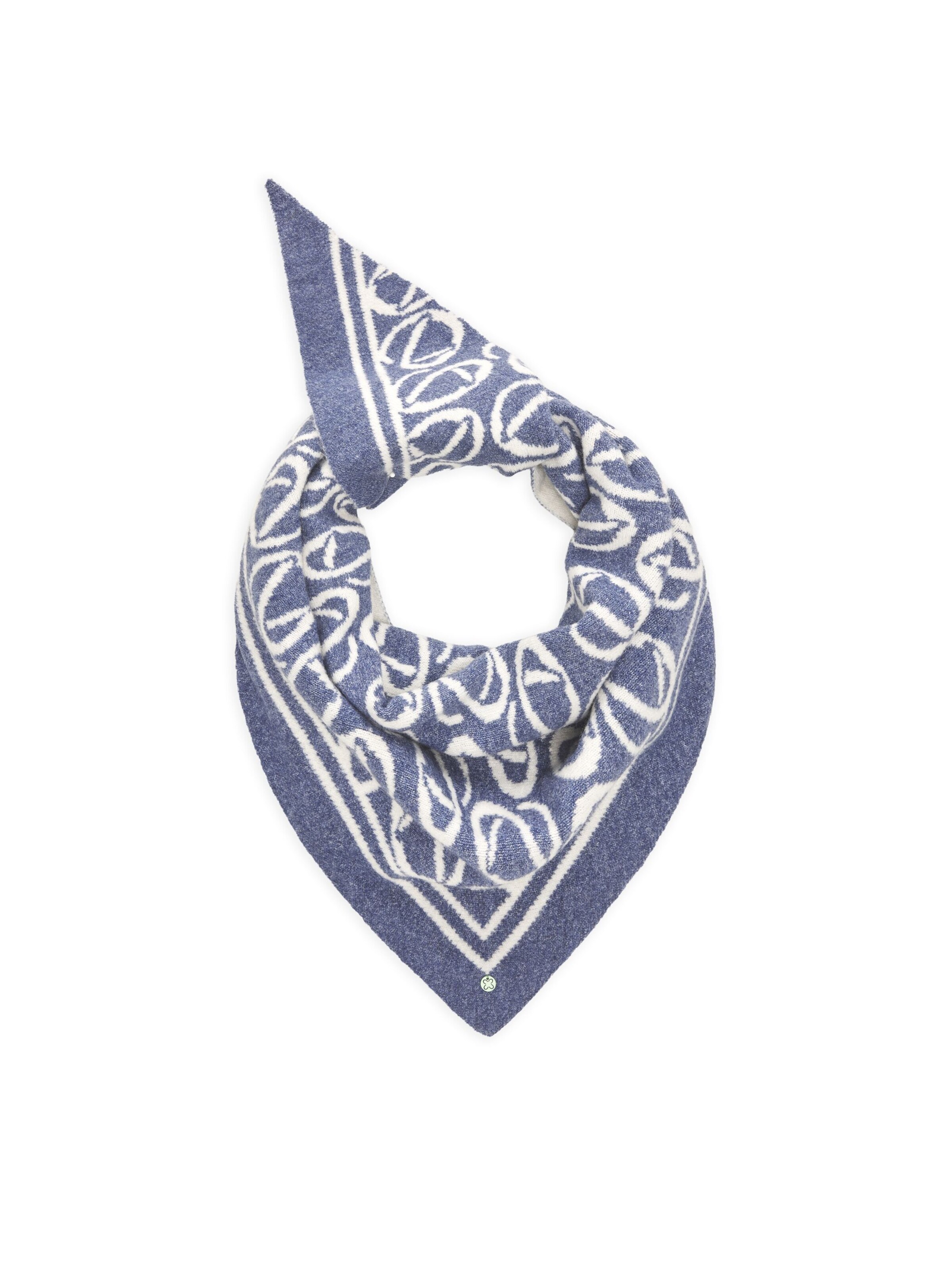 Foulard CODELLO en bleu : devant