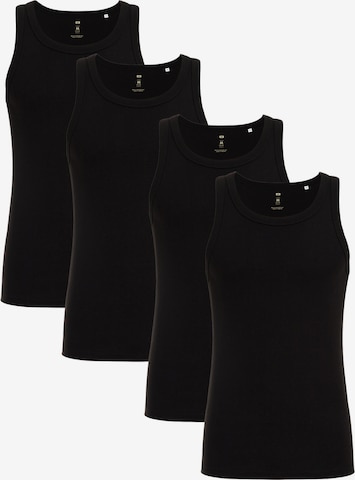 Maillot de corps WE Fashion en noir : devant