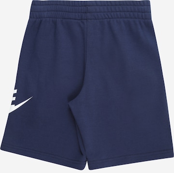 Nike Sportswear Широка кройка Панталон 'Club Fleece' в синьо