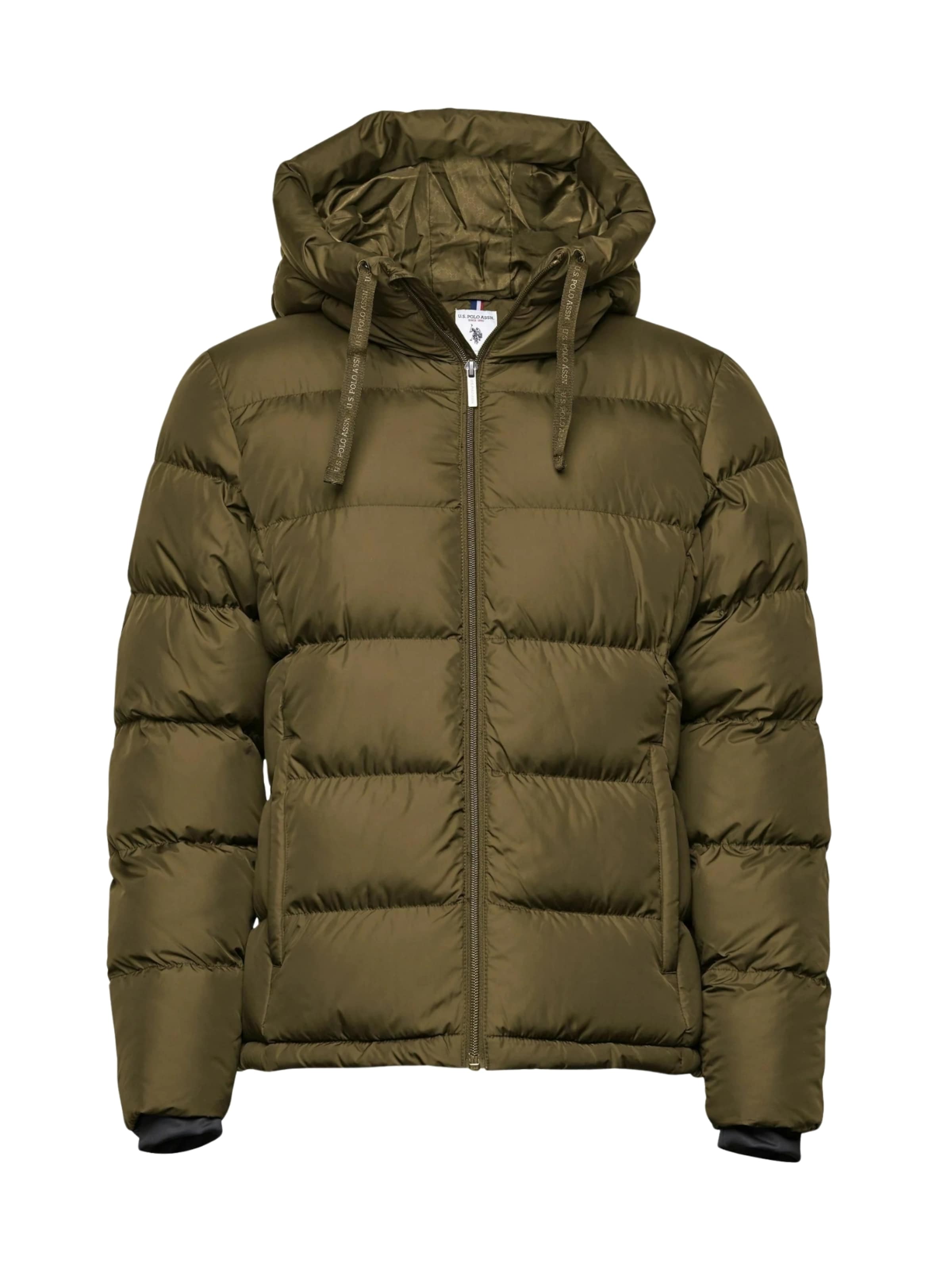 U.S. POLO ASSN. Zimní bunda 'Gigi' – zelená: přední strana