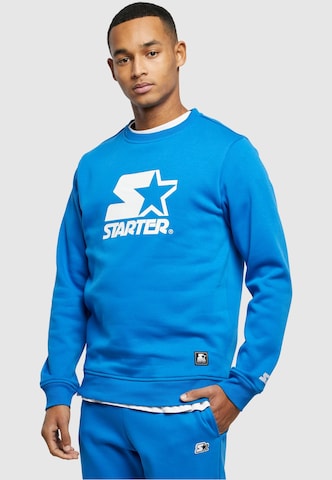 Starter Black Label Sweatshirt in Blauw: voorkant