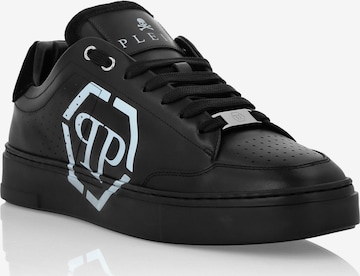 Philipp Plein Platform trainers 'Hexagon' in Black: front