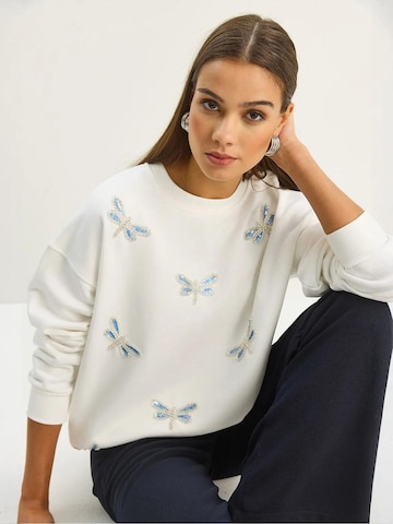 Felpa di Bianco Lucci in bianco