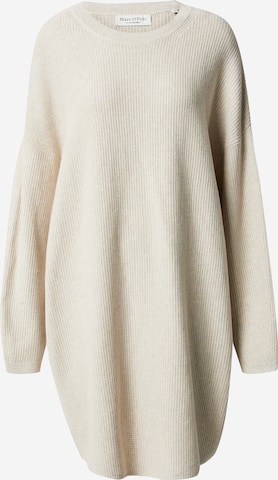 Marc O'Polo Knitted dress in Beige: front