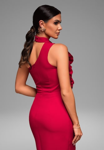Ombre Evening dress in Red