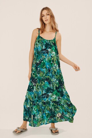 VILA Letní šaty 'Greia' – modrá: přední strana