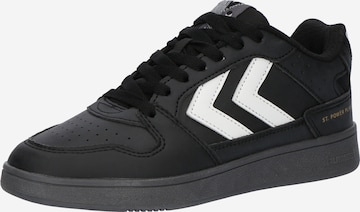 Sneaker low 'St. Power Play' de la Hummel pe negru: față