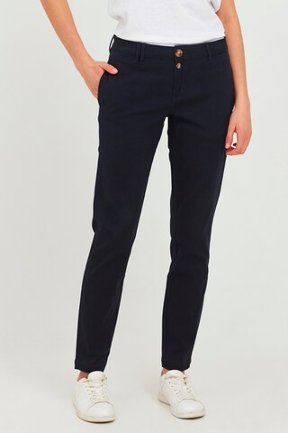 Oxmo Regular Chino Pants 'Pilar' in Blue: front