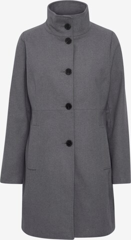 Oxmo Between-Seasons Coat 'Valerine' in Grey: front