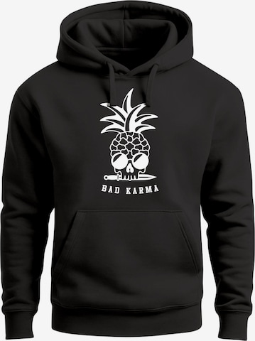 Neverless Sweatshirt 'Bad Karma Skull' in Schwarz: Vorderseite