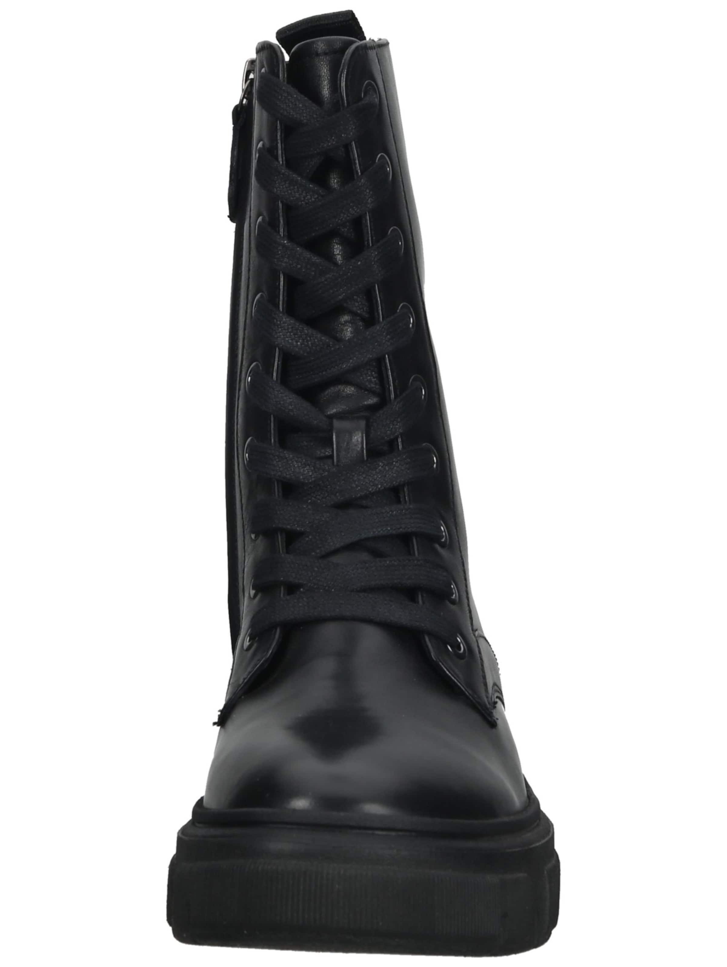 GEOX Schnürstiefelette in Schwarz