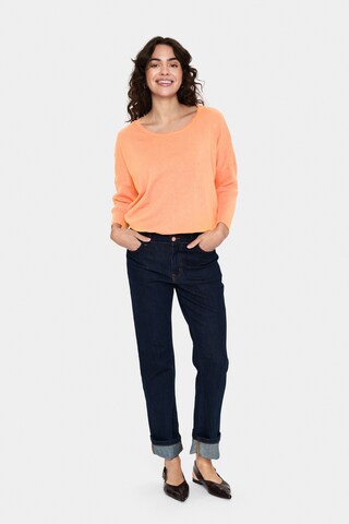 SAINT TROPEZ Pullover 'Mila' in Orange