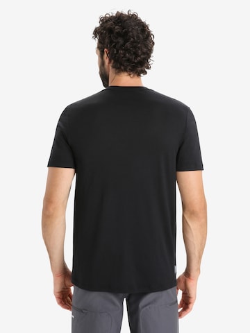 ICEBREAKER Performance shirt 'Tech Lite II Giant Ferns' in Black