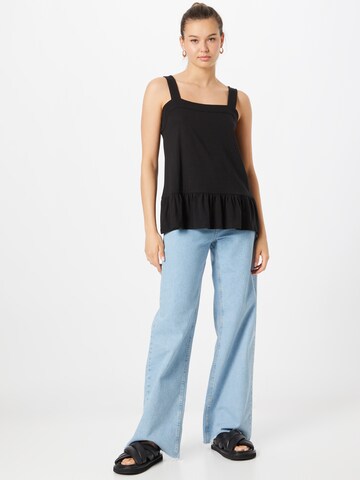 GAP Top 'PEPLUM' w kolorze czarny