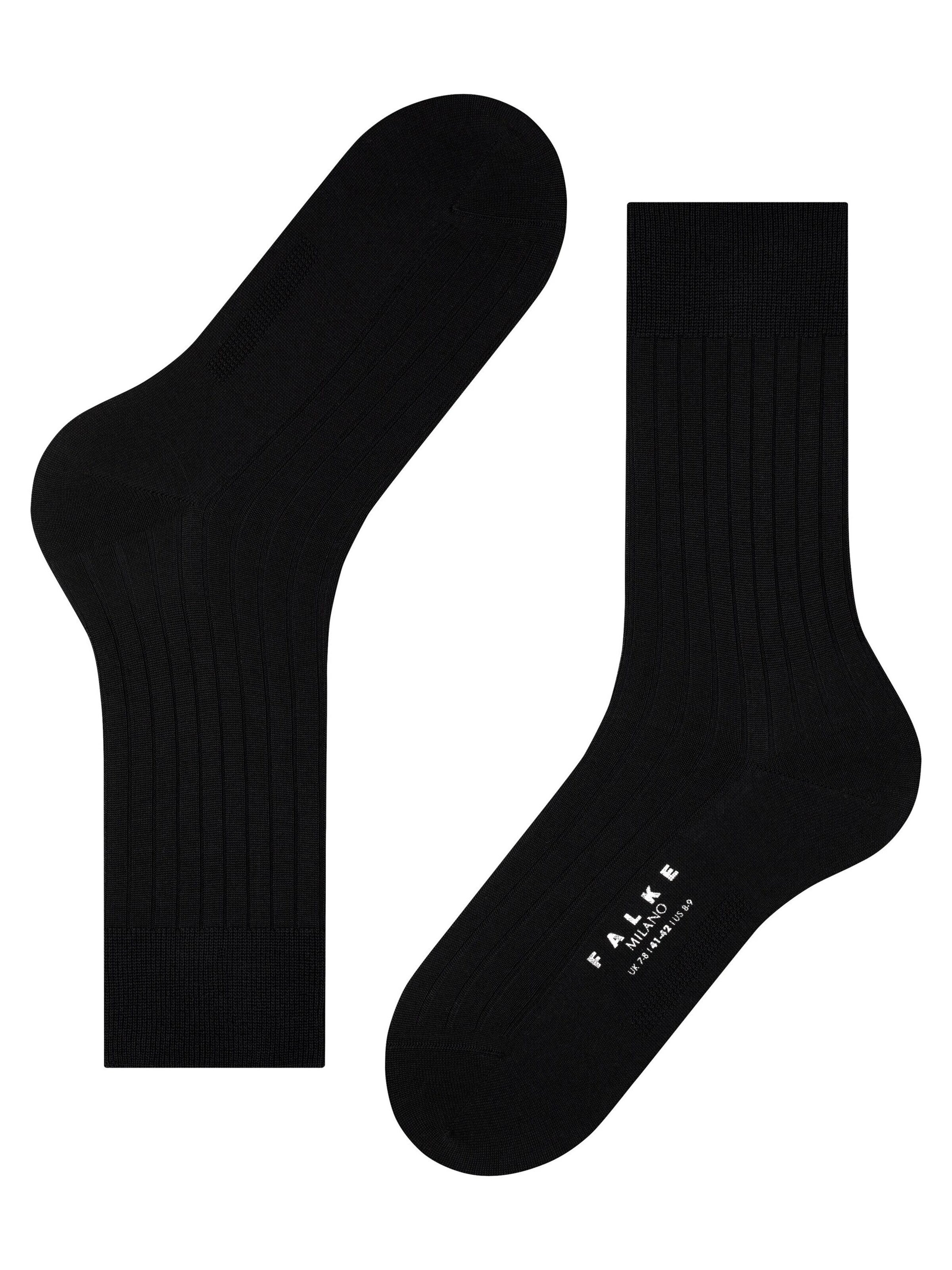 FALKE Socken 'Milano'‌‌‌‌‌‌ in Schwarz