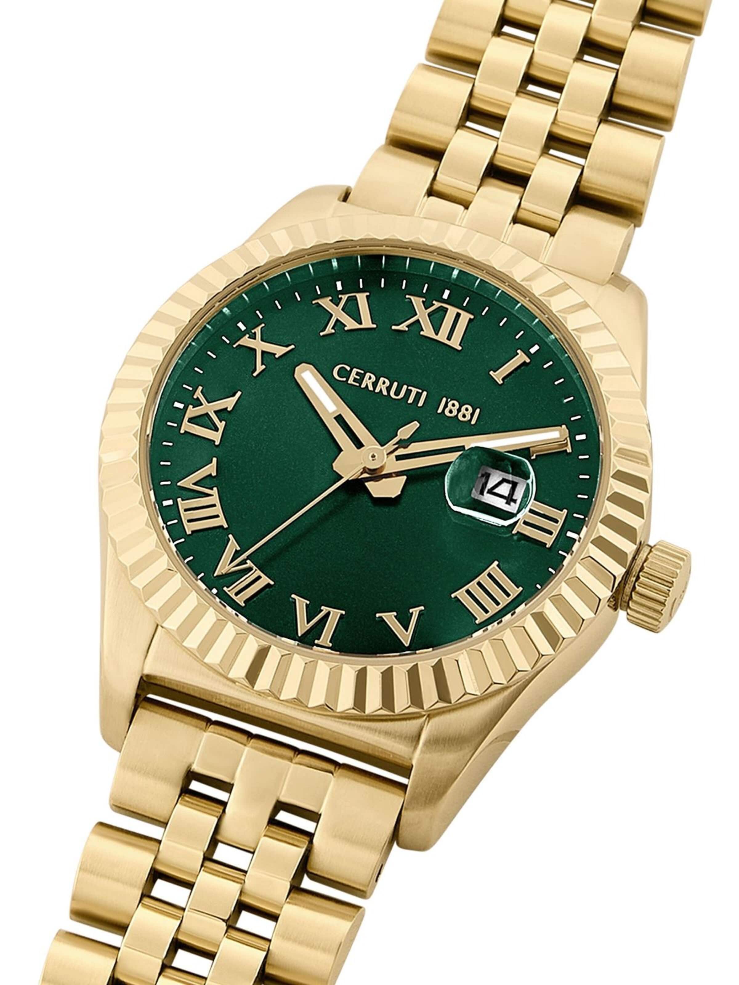 CERRUTI 1881 Analog watch 'Date watch Baccio' in Green
