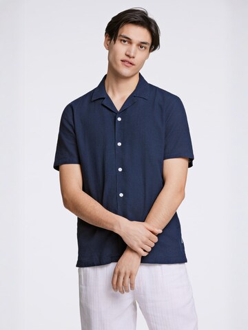 Lindbergh Regular fit Button Up Shirt in Blue